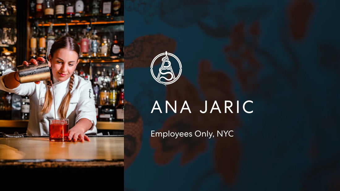 Portrait of Ana Jaric from Employees Only in New York with the Axia Spirit logo