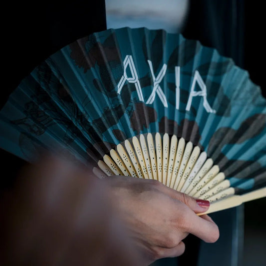 Axia Spirit Fan being held by someone