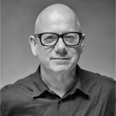 Black and white portrait of David Steward, International Sales Director at Axia Spirit
