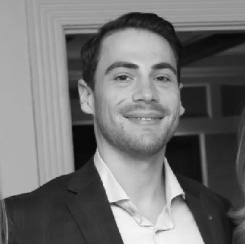 Black and white portrait of Matt Herman, Sales & Distribution, US at Axia Spirit