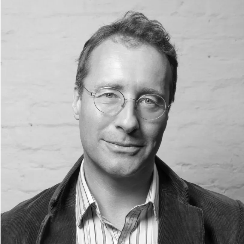 Black and white portrait of Nick Morland, Co-Founder of Delarki Limited